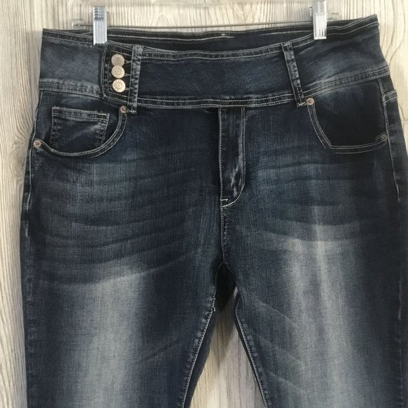 JEANS Mid Wash Boot Cut Slight Stretch Jeans - Picture 3 of 10